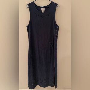 Christopher & Banks 90s Navy Sleeveless Mini Dress